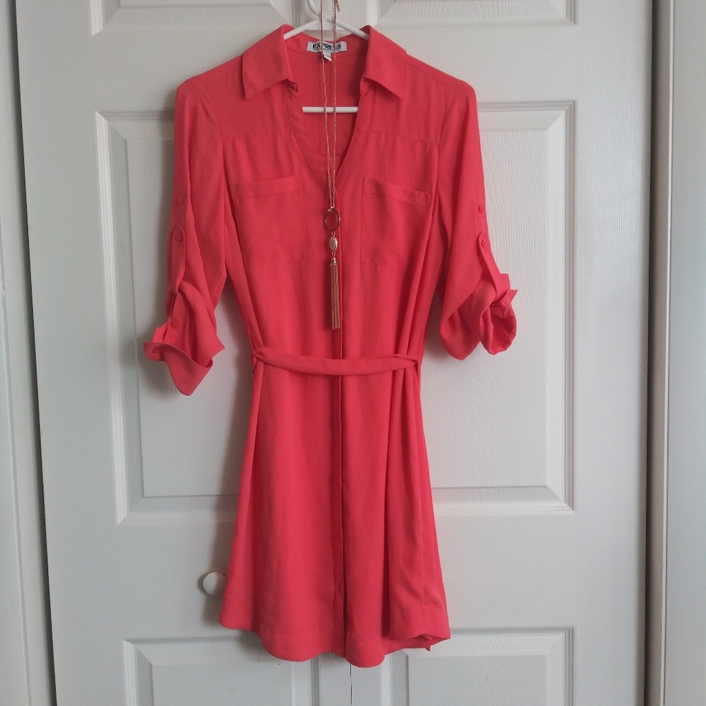 Express Portofino shirt dress